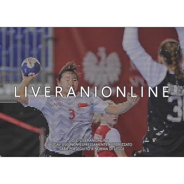2018.08.09 Kielce Pilka reczna Mlodziezowe Mistrzostwa Swiata w Pilce Recznej Kobiet do lat 18 Chiny - Rosja N/z Shitong Liu Foto Rafal Rusek / PressFocus/NEWSPIX.PL 2018.08.09 Kielce Handball IHF Youth U18 Womens World Championship 2018 China - Russia Shitong Liu Credit: Rafal Rusek / PressFocus --- Newspix.pl AG ALDO LIVERANI SAS