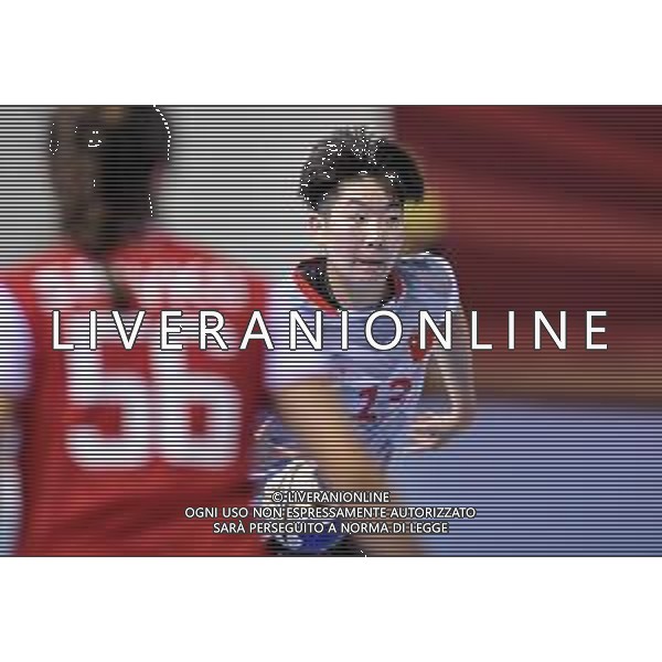 2018.08.09 Kielce Pilka reczna Mlodziezowe Mistrzostwa Swiata w Pilce Recznej Kobiet do lat 18 Chiny - Rosja N/z Mengxue Zhou Foto Rafal Rusek / PressFocus/NEWSPIX.PL 2018.08.09 Kielce Handball IHF Youth U18 Womens World Championship 2018 China - Russia Mengxue Zhou Credit: Rafal Rusek / PressFocus --- Newspix.pl AG ALDO LIVERANI SAS