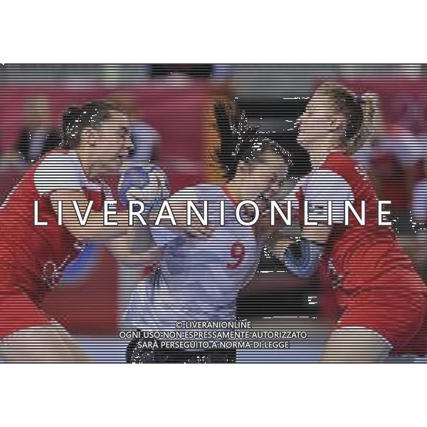 2018.08.09 Kielce Pilka reczna Mlodziezowe Mistrzostwa Swiata w Pilce Recznej Kobiet do lat 18 Chiny - Rosja N/z Suqi Lian Foto Rafal Rusek / PressFocus/NEWSPIX.PL 2018.08.09 Kielce Handball IHF Youth U18 Womens World Championship 2018 China - Russia Suqi Lian Credit: Rafal Rusek / PressFocus --- Newspix.pl AG ALDO LIVERANI SAS