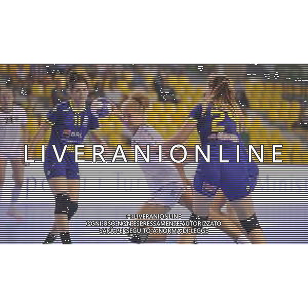 2018.08.09 Kielce Pilka reczna Mlodziezowe Mistrzostwa Swiata w Pilce Recznej Kobiet do lat 18 Austria - Rumunia N/z Foto Lukasz Sobala / Press Focus/NEWSPIX.PL 2018.08.09 Kielce Handball IHF Youth U18 Womens World Championship 2018 Austria - Romania Credit: Lukasz Sobala / Press Focus --- Newspix.pl AG ALDO LIVERANI SAS