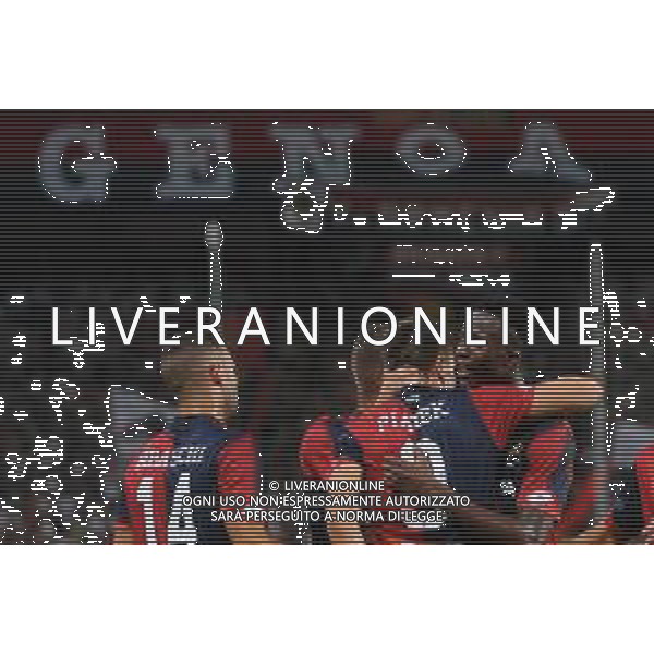 Coppa Italia 2018-2019 terzo turno Genoa-Lecce Genova (Italia) - 11.08.2018 Genoa-Lecce Nella Foto: Esultanza Genoa /Ph.Cebrelli-Ag. Aldo Liverani