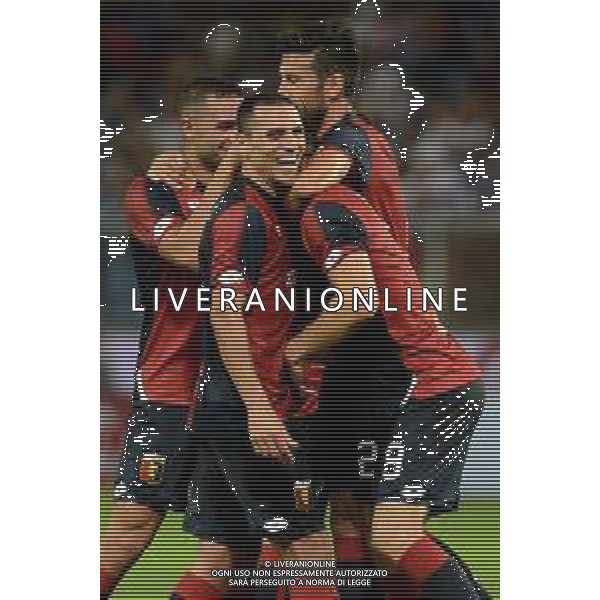 Coppa Italia 2018-2019 terzo turno Genoa-Lecce Genova (Italia) - 11.08.2018 Genoa-Lecce Nella Foto: Esultanza Genoa /Ph.Cebrelli-Ag. Aldo Liverani