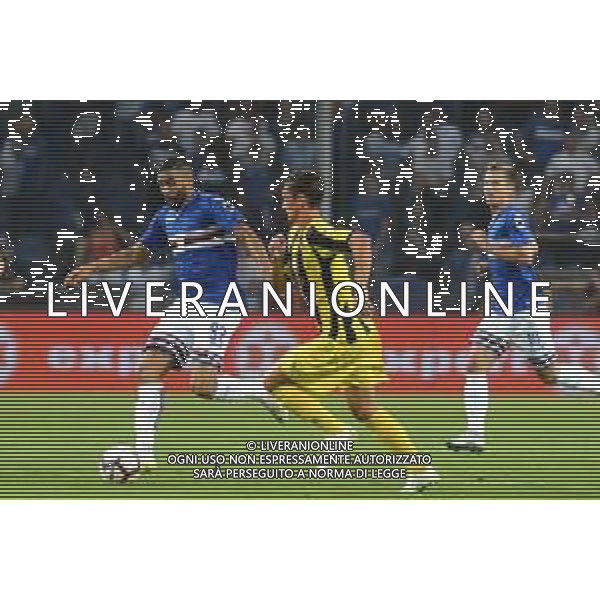 Coppa Italia 2018-2019 terzo turno Sampdoria-Viterbese Castrense Genova (Italia) - 12.08.2018 Sampdoria-Viterbese C. Nella Foto: Gregoire Defrel e Francesco De Giorgio /Ph.Cebrelli-Ag. Aldo Liverani