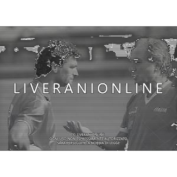 1987 -1988 MILANELLO ALLENAMENTO NAZIONALE ITALIANA NELLA FOTO ALESSANDRO ALTOBELLI CON AZEGLIO VICINI AG ALDO LIVERANI SAS