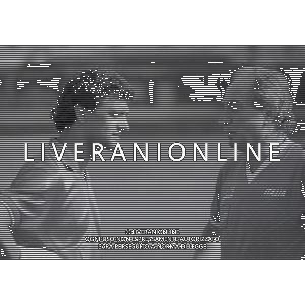 1987 -1988 MILANELLO ALLENAMENTO NAZIONALE ITALIANA NELLA FOTO ALESSANDRO ALTOBELLI CON AZEGLIO VICINI AG ALDO LIVERANI SAS