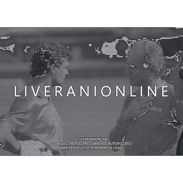 1987 -1988 MILANELLO ALLENAMENTO NAZIONALE ITALIANA NELLA FOTO ALESSANDRO ALTOBELLI CON AZEGLIO VICINI AG ALDO LIVERANI SAS