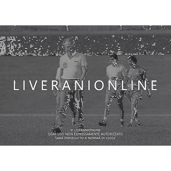 1987 -1988 MILANELLO ALLENAMENTO NAZIONALE ITALIANA NELLA FOTO AZEGLIO VICINI AG ALDO LIVERANI SAS