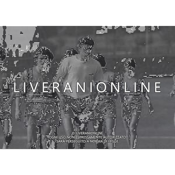 1987 -1988 MILANELLO ALLENAMENTO NAZIONALE ITALIANA NELLA FOTO ALESSANDRO ALTOBELLI AG ALDO LIVERANI SAS