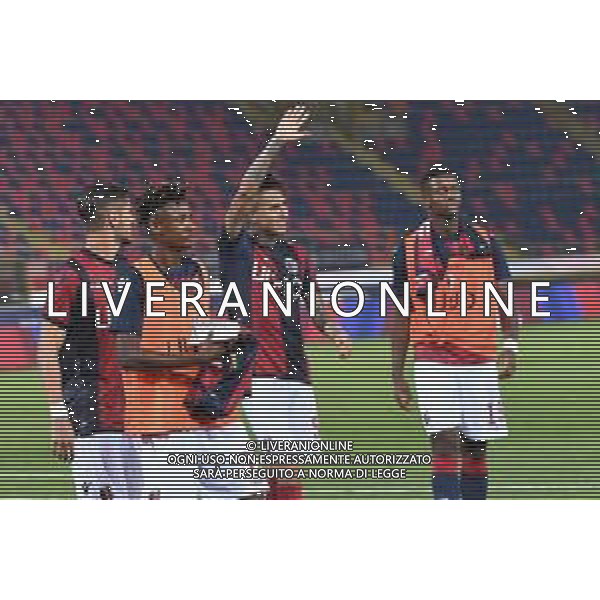 BOLOGNA - PADOVA COPPA ITALIA TIM CUP 12.08.2018 NELLA FOTO esultanza a fine gara dei giocatori del bologna -  ©OPTIMAFOTO/AGENZIA ALDO LIVERANI SAS