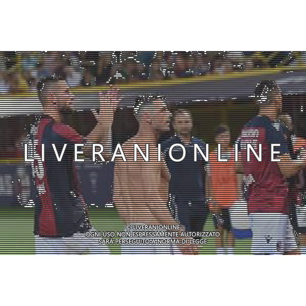 BOLOGNA - PADOVA COPPA ITALIA TIM CUP 12.08.2018 NELLA FOTO esultanza a fine gara dei giocatori del bologna -  ©OPTIMAFOTO/AGENZIA ALDO LIVERANI SAS