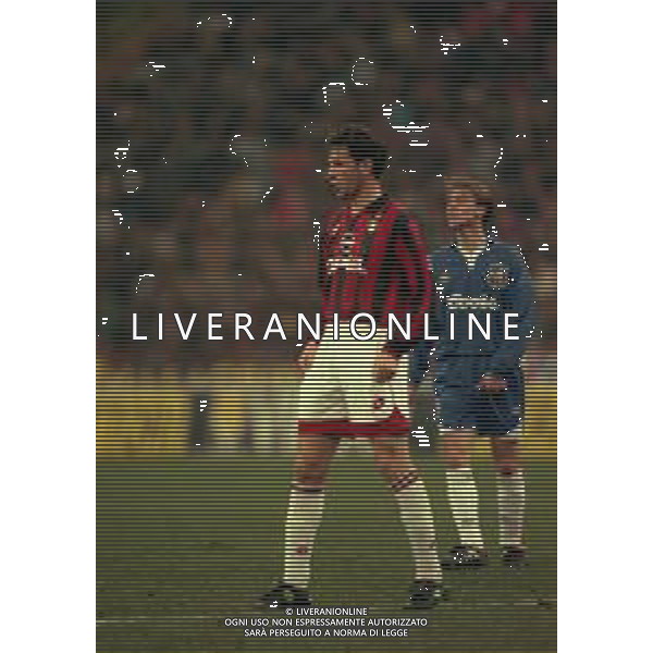 19-02-1997 MILANO AMICHEVOLE MILAN CHELSEA 2-0 NELLA FOTO Miodrag Vukotić AG ALDO LIVERANI SAS