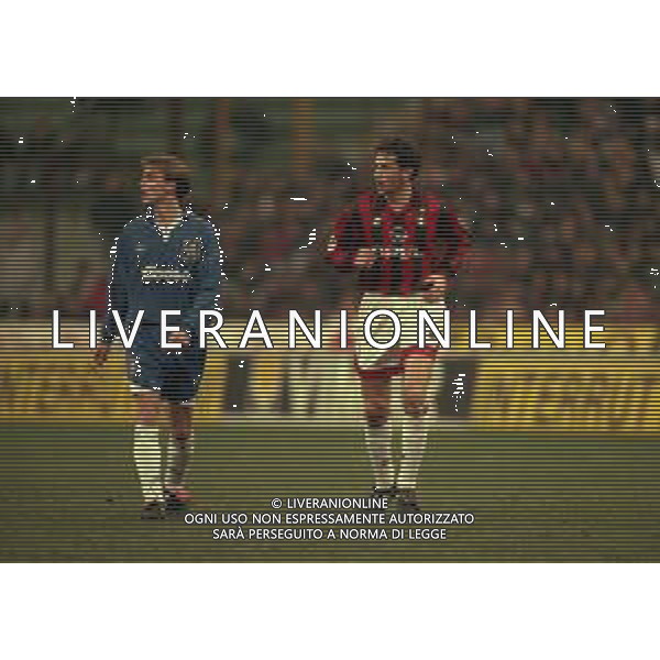 19-02-1997 MILANO AMICHEVOLE MILAN CHELSEA 2-0 NELLA FOTO Miodrag Vukotić AG ALDO LIVERANI SAS