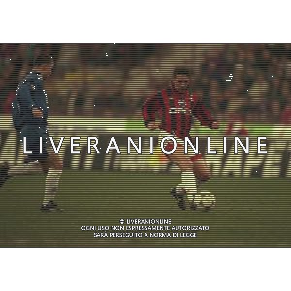 19-02-1997 MILANO AMICHEVOLE MILAN CHELSEA 2-0 NELLA FOTO ROBERTO BAGGIO AG ALDO LIVERANI SAS
