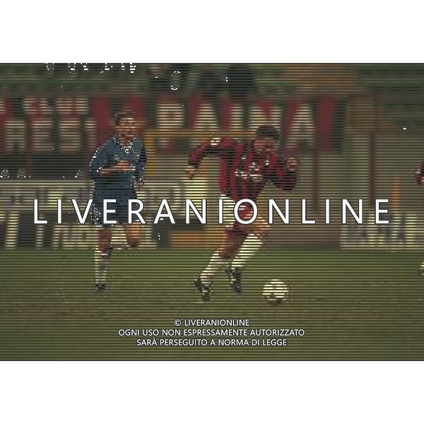 19-02-1997 MILANO AMICHEVOLE MILAN CHELSEA 2-0 NELLA FOTO ROBERTO BAGGIO AG ALDO LIVERANI SAS