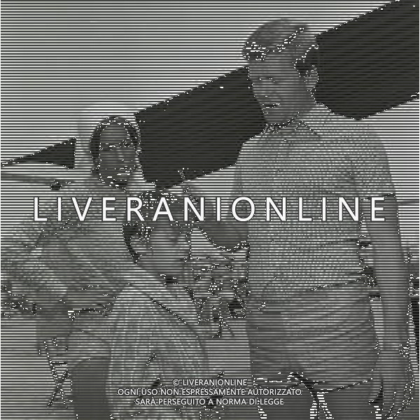 1969 CESENATICO RETROSPETTIVA HELMUT HALLER CALCIATORE NELLA FOTO HELMUT HALLER IN VACANZA A CESENATICO CON LA FAMIGLIA AG ALDO LIVERANI SAS