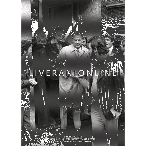 1973 MILANO LEGA CALCIO VIA FILIPPETTI SQUALIFICA DI ALBINO BUTICCHI PRESIDENTE MILAN NEREO ROCCO ALLENATORE MILAN E GIANNI RIVERA NELLA FOTO ALBINO BUTICCHI PRESIDENTE MILAN AG ALDO LIVERANI SAS