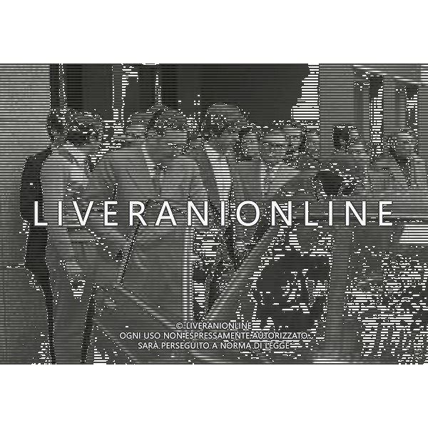1973 MILANO LEGA CALCIO VIA FILIPPETTI SQUALIFICA DI ALBINO BUTICCHI PRESIDENTE MILAN NEREO ROCCO ALLENATORE MILAN E GIANNI RIVERA NELLA FOTO NEREO ROCCO E GIANNI RIVERA AG ALDO LIVERANI SAS