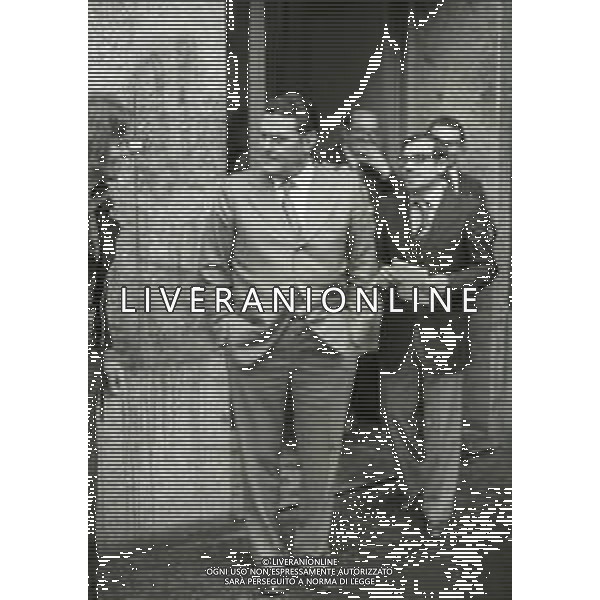 1973 MILANO LEGA CALCIO VIA FILIPPETTI SQUALIFICA DI ALBINO BUTICCHI PRESIDENTE MILAN NEREO ROCCO ALLENATORE MILAN E GIANNI RIVERA NELLA FOTO NEREO ROCCO AG ALDO LIVERANI SAS