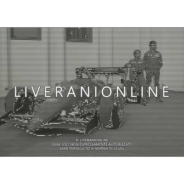 1984 MARANELLO -MODENA PRESENTAZIONE DELLA NUOVA FERRARI CON RENE \' ARNOUX E MICHELE ALBORETO AG ALDO LIVERANI SAS