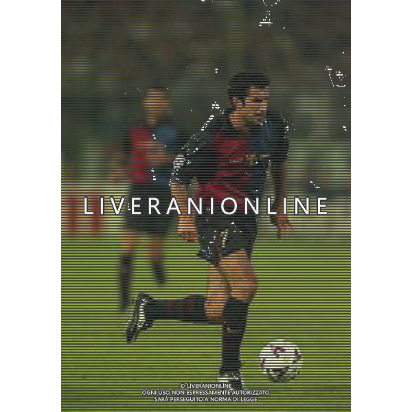 02-11-1999 FIRENZE- CHAMPIONS LEAGUE FIORENTINA BARCELLONA 3-3 NELLA FOTO LUIS FIGO AG ALDO LIVERANI SAS