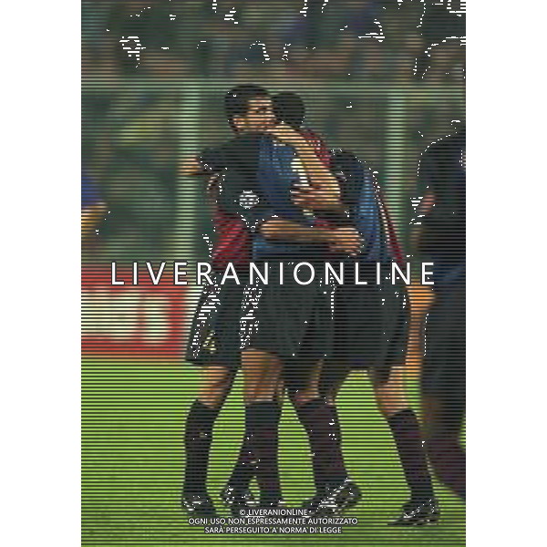 02-11-1999 FIRENZE- CHAMPIONS LEAGUE FIORENTINA BARCELLONA 3-3 NELLA FOTO PEP GUARDIOLA AG ALDO LIVERANI SAS