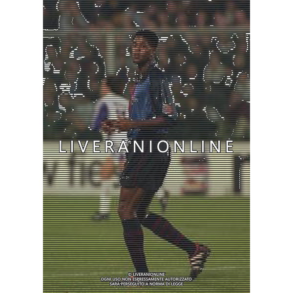 02-11-1999 FIRENZE- CHAMPIONS LEAGUE FIORENTINA BARCELLONA 3-3 NELLA FOTO PATRICK KLUIVERT AG ALDO LIVERANI SAS