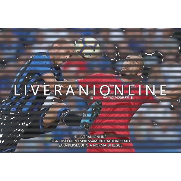UEFA Europa League 2018/2019 Terzo turno di qualifiacazione Ritorno Reggio Emilia - 16.08.2018 Atalanta-Hapoel Haifa Nella Foto:Andrea Masiello - Athanassios Papazoglou /Ph.Vitez-Ag. Aldo Liverani