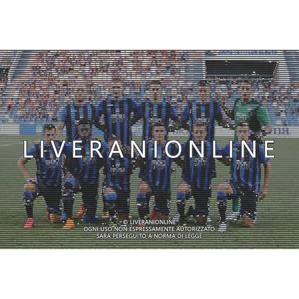 UEFA Europa League 2018/2019 Terzo turno di qualifiacazione Ritorno Reggio Emilia - 16.08.2018 Atalanta-Hapoel Haifa Nella Foto:Atalanta Squadra Formazione Gollini,Djimsiti,Mancini,Masiello,Castagne,Freuler,Pessina,Reca,Pasalic,Zapata,Gomez /Ph.Vitez-Ag. Aldo Liverani