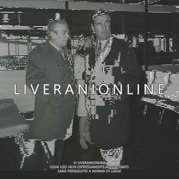 1970 RETROSPETTIVA HELENIO HERRERA ALLENATORE NELLA FOTO HELENIO HERRERA CON ANGELO MORATTI AG ALDO LIVERANI SAS