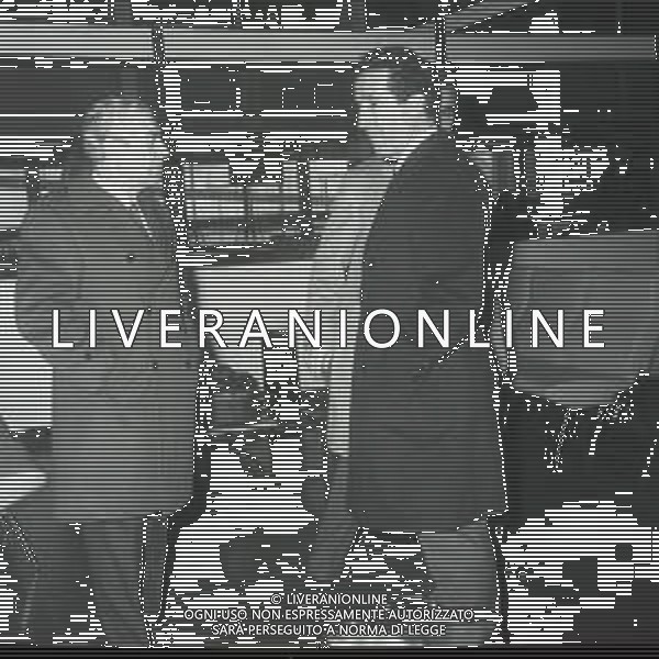 1970 RETROSPETTIVA HELENIO HERRERA ALLENATORE NELLA FOTO HELENIO HERRERA CON ANGELO MORATTI AG ALDO LIVERANI SAS