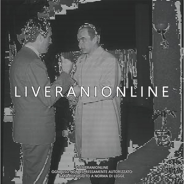 1970 RETROSPETTIVA HELENIO HERRERA ALLENATORE NELLA FOTO HELENIO HERRERA CON GIUSEPPE PRISCO AG ALDO LIVERANI SAS