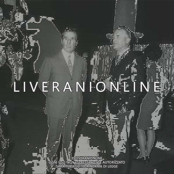 1970 RETROSPETTIVA HELENIO HERRERA ALLENATORE NELLA FOTO HELENIO HERRERA CON IL PRESIDENTE DELL\'INTER IVANOE FRAIZZOLI AG ALDO LIVERANI SAS