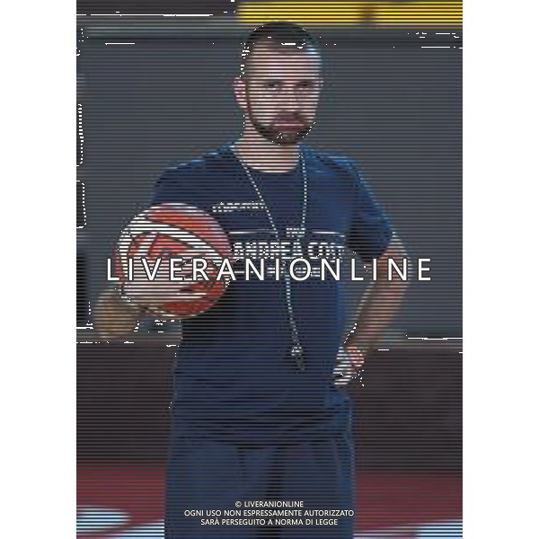 ALLENATORE EMANUELE DI PAOLANTONIO IMOLA 21 08 2018 ANDREA COSTA IMOLA BASKET PRIMO ALLENAMENTO IN PALESTRA FOTO GIANNI SANNA-AG ALDO LIVERANI SAS