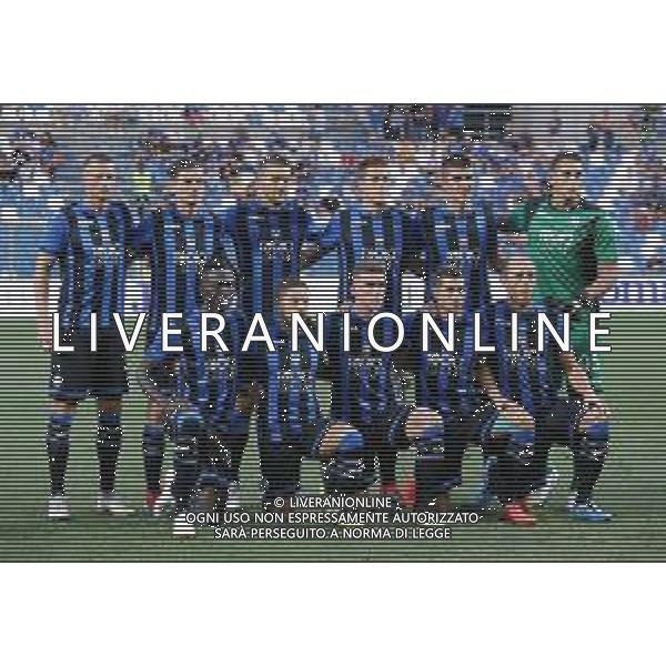 UEFA Europa League 2018/2019 Play Off Andata Reggio Emilia - 23.08.2018 Atalanta-Copenaghen Nella Foto:Atalanta Squadra Formazione Gollini,Toloi,Mancini,Masiello,Hateboer,De Roon,Freuler,Gosens,Pasalic,Barrow,Gomez /Ph.Vitez-Ag. Aldo Liverani