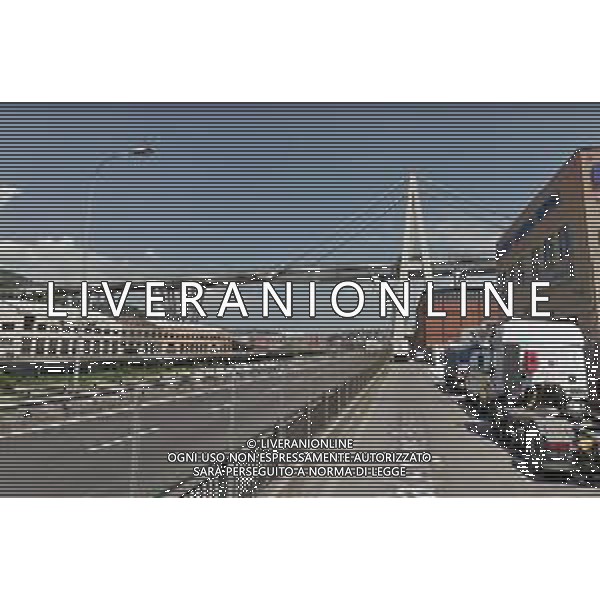 immagini tratte da google maps del Ponte Morandi su autostrada A10 di Genova, crollato alle 11:50 un troncone del viadotto, Brescia 14 Agosto 2018. AG ALDO LIVERANI SAS