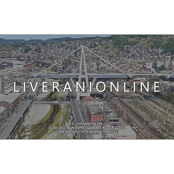 immagini tratte da google maps del Ponte Morandi su autostrada A10 di Genova, crollato alle 11:50 un troncone del viadotto, Brescia 14 Agosto 2018. AG ALDO LIVERANI SAS