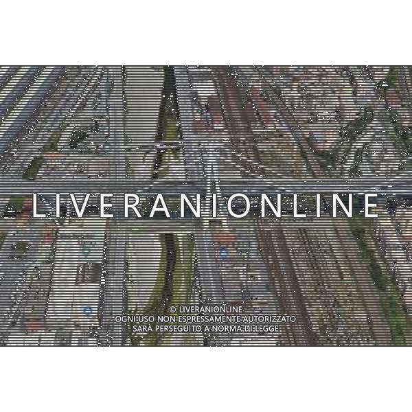 immagini tratte da google maps del Ponte Morandi su autostrada A10 di Genova, crollato alle 11:50 un troncone del viadotto, Brescia 14 Agosto 2018. AG ALDO LIVERANI SAS