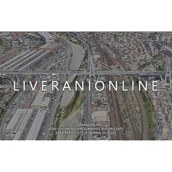 immagini tratte da google maps del Ponte Morandi su autostrada A10 di Genova, crollato alle 11:50 un troncone del viadotto, Brescia 14 Agosto 2018. AG ALDO LIVERANI SAS