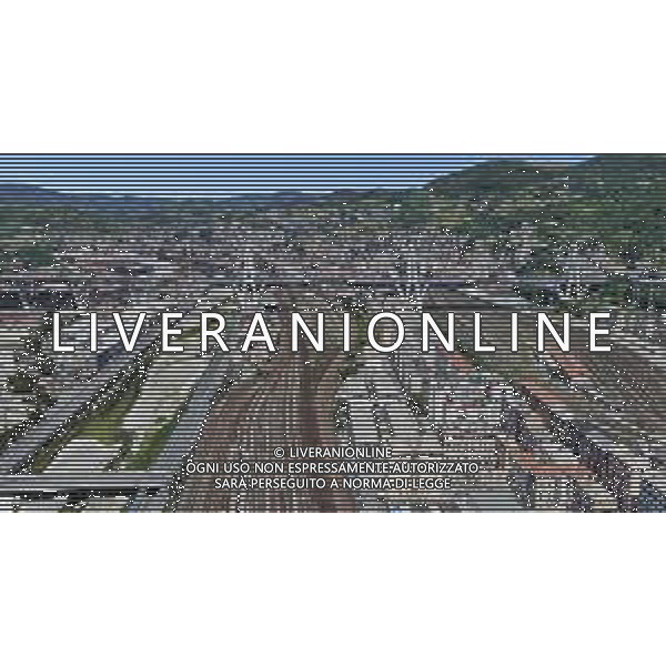 immagini tratte da google maps del Ponte Morandi su autostrada A10 di Genova, crollato alle 11:50 un troncone del viadotto, Brescia 14 Agosto 2018. AG ALDO LIVERANI SAS