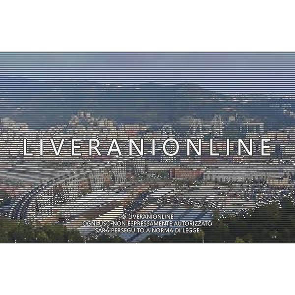 immagini tratte da google maps del Ponte Morandi su autostrada A10 di Genova, crollato alle 11:50 un troncone del viadotto, Brescia 14 Agosto 2018. AG ALDO LIVERANI SAS