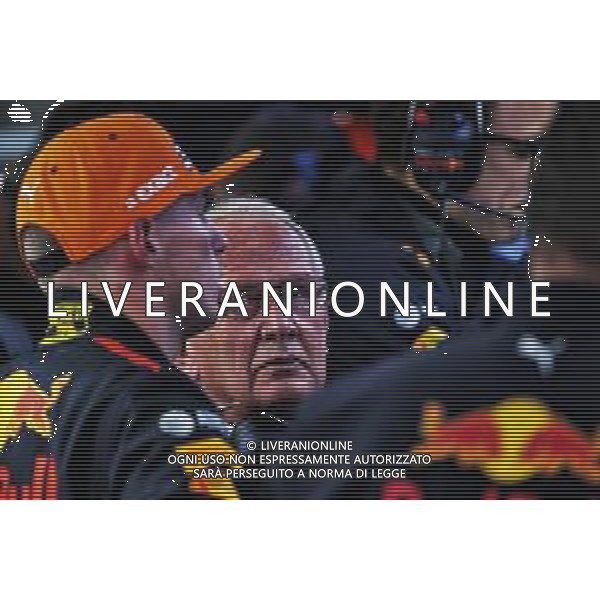 Dr Helmut Marko (AUT) Red Bull Motorsport Consultant with Max Verstappen (NLD) Red Bull Racing. 24.08.2018. Formula 1 World Championship, Rd 13, Belgian Grand Prix, Spa Francorchamps, Belgium, Practice Day. AG ALDO LIVERANI SAS ONLY ITALY