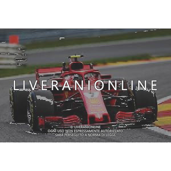 Kimi Raikkonen (FIN) Ferrari SF71H. 24.08.2018. Formula 1 World Championship, Rd 13, Belgian Grand Prix, Spa Francorchamps, Belgium, Practice Day. AG ALDO LIVERANI SAS ONLY ITALY