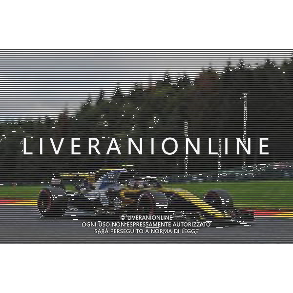 Carlos Sainz Jr (ESP) Renault Sport F1 Team RS18. 24.08.2018. Formula 1 World Championship, Rd 13, Belgian Grand Prix, Spa Francorchamps, Belgium, Practice Day. AG ALDO LIVERANI SAS ONLY ITALY
