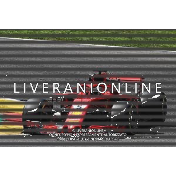 Sebastian Vettel (GER) Ferrari SF71H. 24.08.2018. Formula 1 World Championship, Rd 13, Belgian Grand Prix, Spa Francorchamps, Belgium, Practice Day. AG ALDO LIVERANI SAS ONLY ITALY