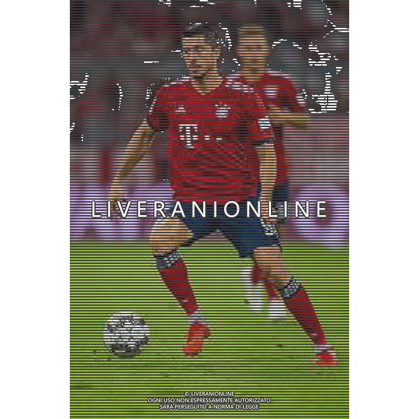 24.08.2018 MONACHIUM, PILKA NOZNA (FOOTBALL), BUNDESLIGA SEZON 2018/2019 MECZ FC BAYERN MONACHIUM - TSG 1899 HOFFENHEIM (FC BAYERN MUNICH - TSG HOFFENHEIM) NZ ROBERT LEWANDOWSKI FOTO LUKASZ SKWIOT/CYFRASPORT / NEWSPIX.PL --- Newspix.pl AG ALDO LIVERANI SAS