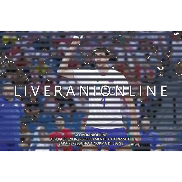 KRAKOW 24.08.2018 SIATKOWKA XVI MEMORIAL HUBERTA JERZEGO WAGNERA --- VOLLEYBALL XVI HUBERT JERZY WAGNER MEMORIAL TOURNAMENT FRANCJA - ROSJA FRANCE - RUSSIA N/Z ARTEM VOLVICH FOT ANNA KLEPACZKO / FOTOPYK / NEWSPIX.PL --- Newspix.pl AG ALDO LIVERANI SAS