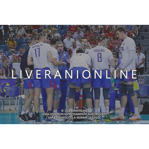 KRAKOW 24.08.2018 SIATKOWKA XVI MEMORIAL HUBERTA JERZEGO WAGNERA --- VOLLEYBALL XVI HUBERT JERZY WAGNER MEMORIAL TOURNAMENT FRANCJA - ROSJA FRANCE - RUSSIA N/Z REPREZENTACJA ROSJI FOT ANNA KLEPACZKO / FOTOPYK / NEWSPIX.PL --- Newspix.pl AG ALDO LIVERANI SAS