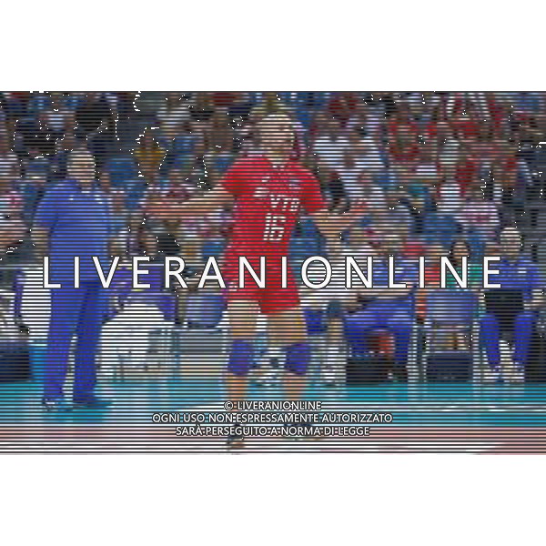 KRAKOW 24.08.2018 SIATKOWKA XVI MEMORIAL HUBERTA JERZEGO WAGNERA --- VOLLEYBALL XVI HUBERT JERZY WAGNER MEMORIAL TOURNAMENT FRANCJA - ROSJA FRANCE - RUSSIA N/Z TRENER SERGEI SHLIAPNIKOV ALEXEY VERBOV FOT ANNA KLEPACZKO / FOTOPYK / NEWSPIX.PL --- Newspix.pl AG ALDO LIVERANI SAS