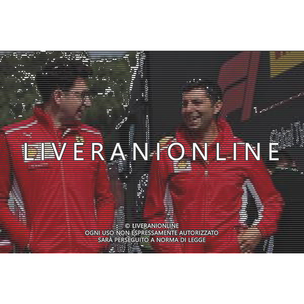 Mattia Binotto (ITA) Ferrari Chief Technical Officer (Left). 25.08.2018. Formula 1 World Championship, Rd 13, Belgian Grand Prix, Spa Francorchamps, Belgium, Qualifying Day. AG ALDO LIVERANI SAS-ONLY ITALY