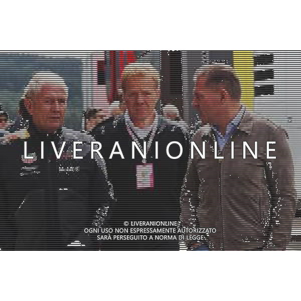 Dr Helmut Marko (AUT) Red Bull Motorsport Consultant with Jos Verstappen (NLD). 25.08.2018. Formula 1 World Championship, Rd 13, Belgian Grand Prix, Spa Francorchamps, Belgium, Qualifying Day. AG ALDO LIVERANI SAS-ONLY ITALY